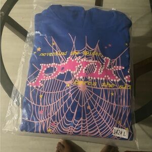 Blue Graphic Men Sweater